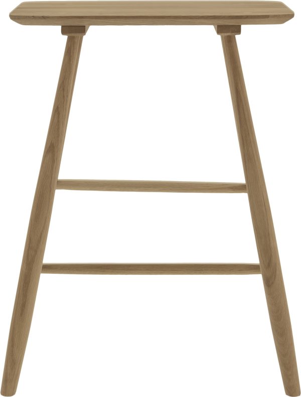Høj Skammel 46,5x28x64 cm Naturolieret Eg